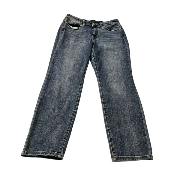Judy Blue Jeans Womens 16W Blue Slim Fit Straight Leg Denim Stretch High-Rise - Picture 1 of 10